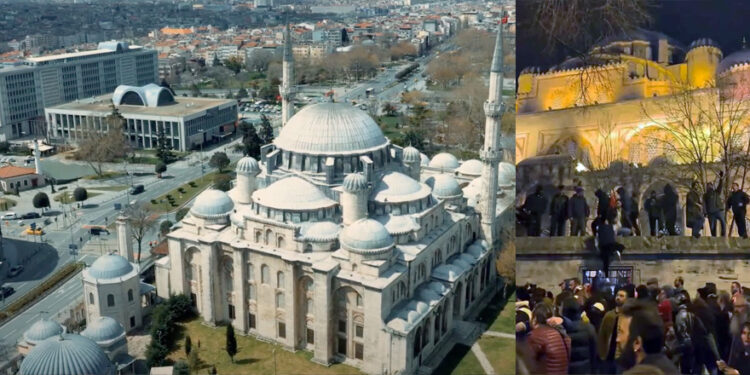 Şehzadebaşı Camii’nin avlusu en mübarek günlerini yaşıyor