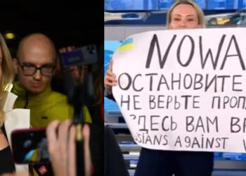 Rus aktivist Marina Ovsyannikova’dan ders:  “Ne NATO ne Rusya” sloganı böyle savunulur