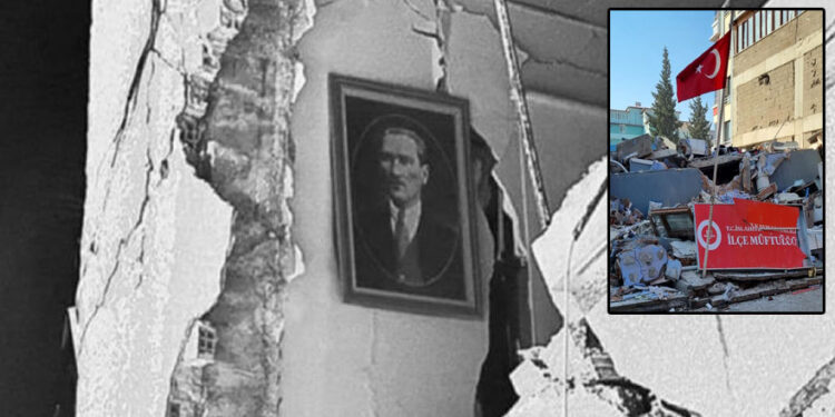 Dirilen Türk milletini gösteren iki fotoğraf