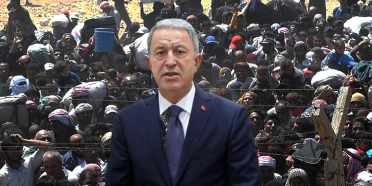 Milli “Savunamama” Bakanı Hulusi Akar, yine Türkleri değil Suriyelileri savundu