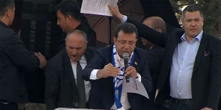 İmamoğlu’na Erzurum’da taşlı saldırı: Hilafet Ordusu ayaklandı!